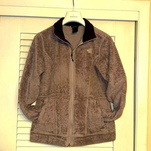The North Face Designer Logo Women’s Polyester Gray Jacket/Coat
